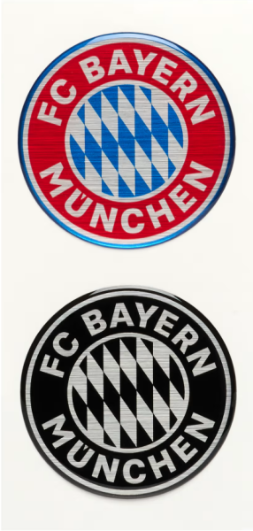 FC Bayern München - 3D Aufkleber Logo 2er Set